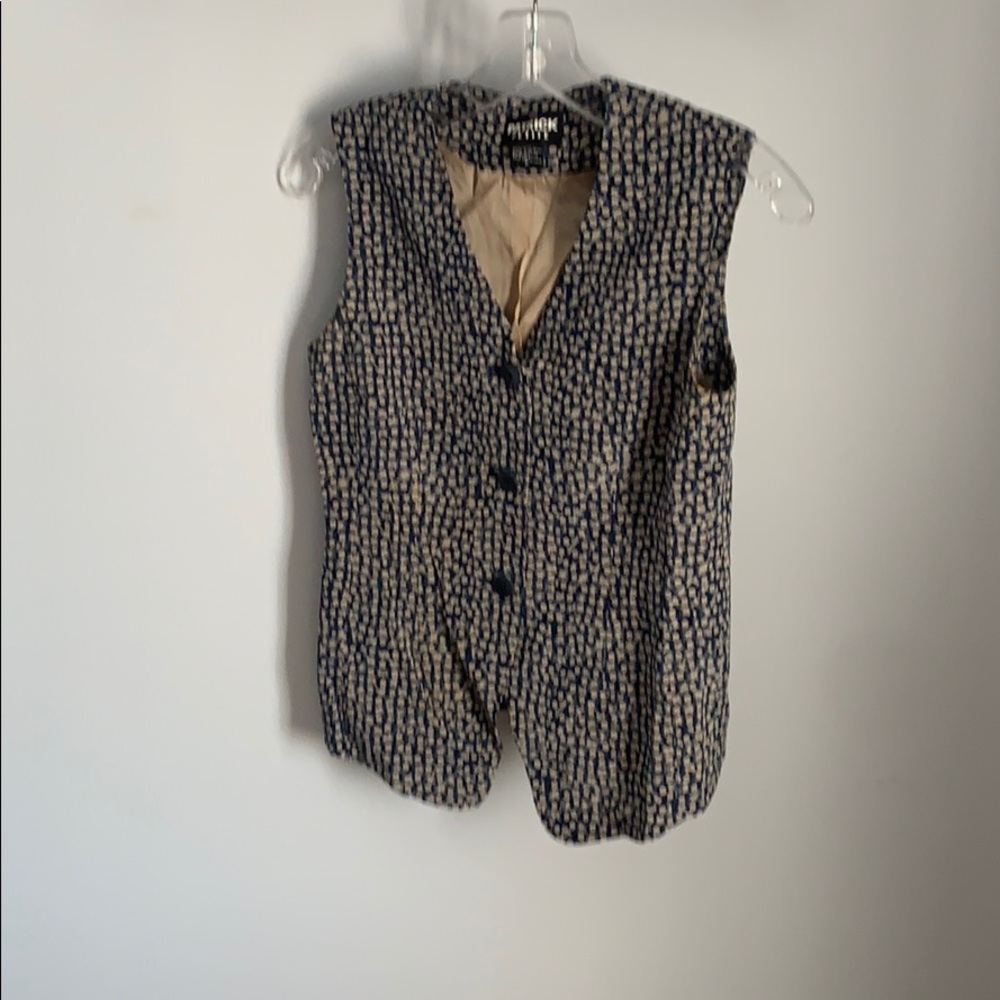 Patrick Ladies Navy & Cream Top